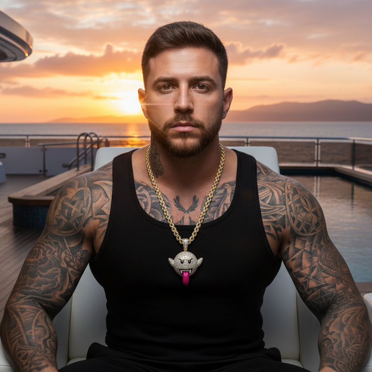 Ghost Drip Cuban Chain – Edición LDNT